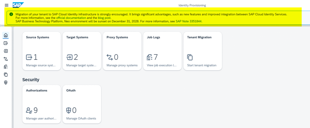 Migrate Identity Provisioning Bundle Tenant
